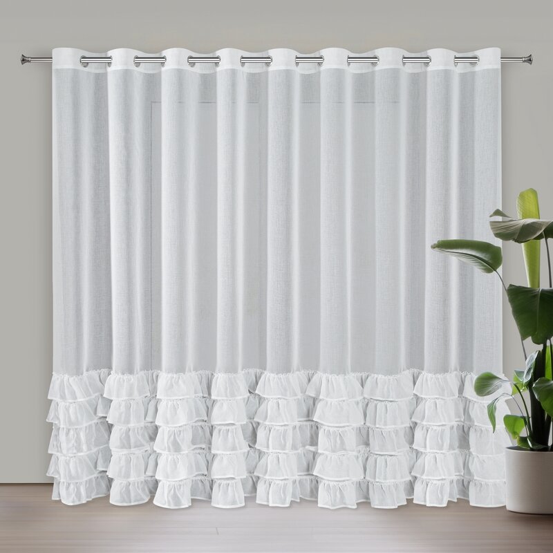 Firana gotowa DANI 1 biała 300 X 250 CM – rozjaśnia wnętrze