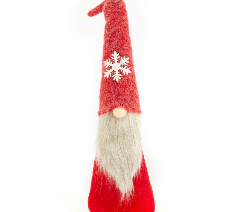 Figurka bożonarodzeniowa czerwona 10 x 13 x 62 cm – idealna dekoracja