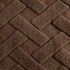 Koc flanelowy D91 CARO ciemnobrązowy 200 x 220 cm – dodaje ciepła