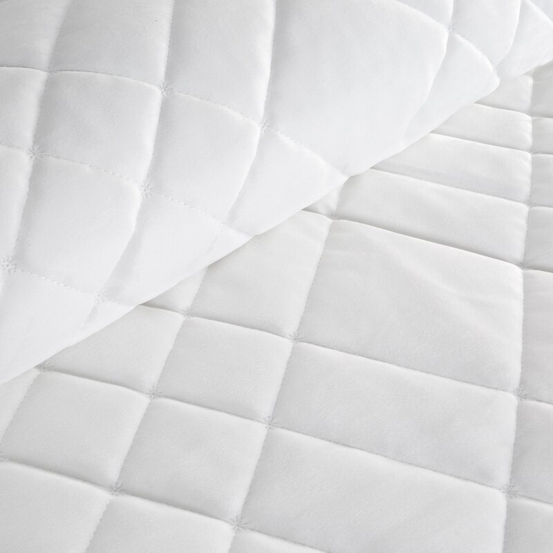 Narzuta Velvet RIA6 biała 200 x 220 cm – rozświetla sypialnię