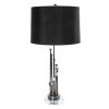 Lampa stołowa Celia czarna O 38 x 67 cm – tworzy przytulną atmosferę