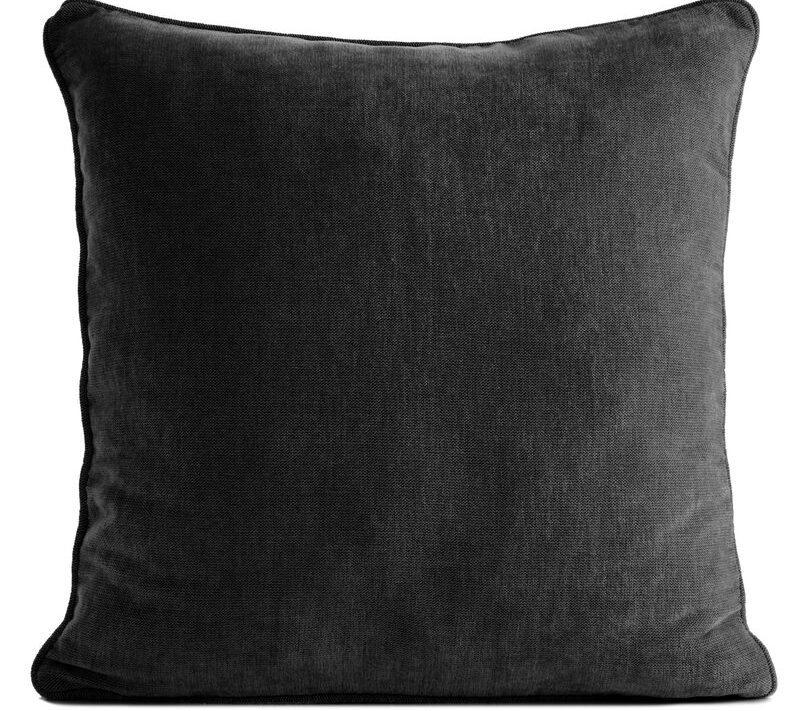 Poszewka szenil VANI czarna 45 x 45 cm – doda charakteru