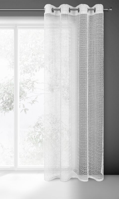 Zasłona gotowa Lara biała 140 x 250 cm – subtelnie filtruje światło