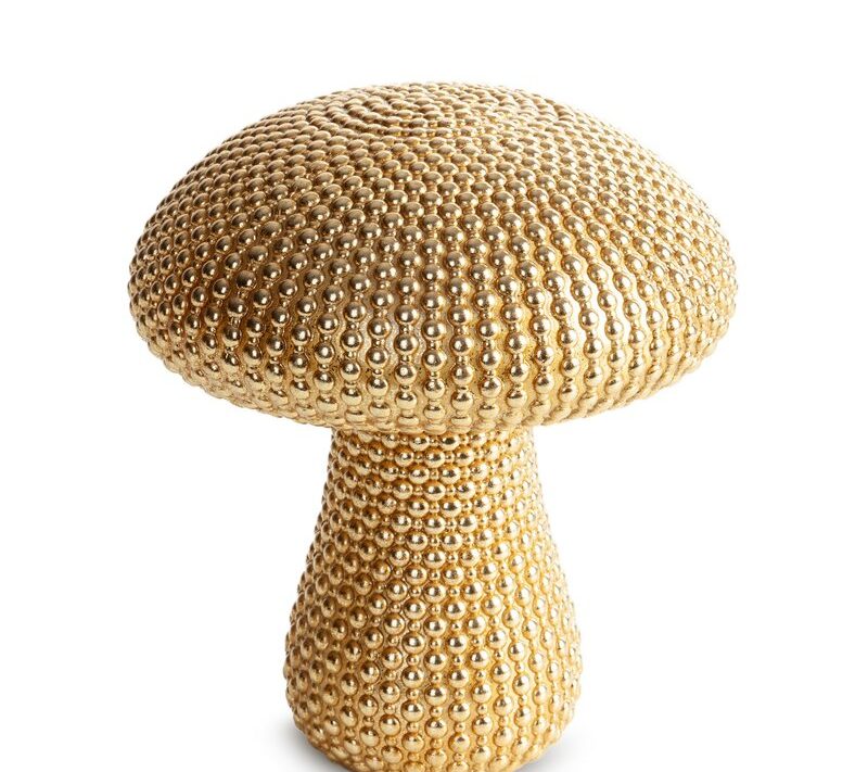 Figurka ceramiczna Dean złota 19 x 21 cm – doda blasku wnętrzu