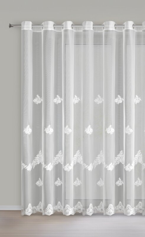 Firana gotowa Isari biały 350 x 250 cm – rozjaśnia wnętrze