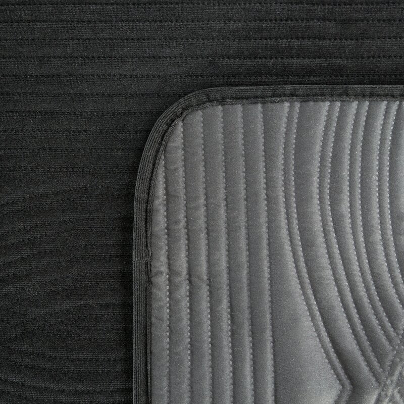 Narzuta Velvet czarna 220 x 240 cm – miękka i stylowa