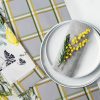 Komplet ściereczek kuchennych 3szt 50x75 cm bawełniany kolor naturalny, żółty 200 g/m2 LEMON – wniesie świeżość