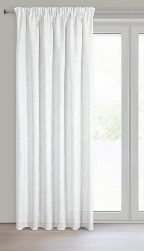 Zasłona gotowa Rosi biała 140 x 270 cm – rozjaśnia wnętrze