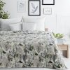 Koc flanelowy Davos 2 zielony 150 x 200 cm – idealny na kanapę