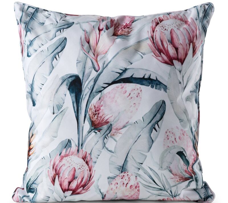Poszewka Garden biała 45 x 45 cm – doda świeżości