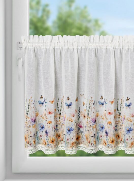 Firana gotowa Rozalie biała 150 x 60 cm – rozświetla wnętrze