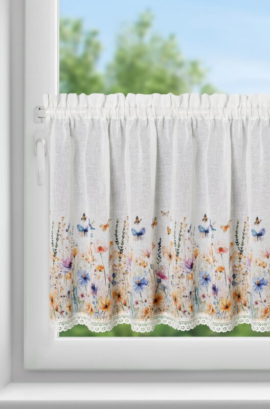 Firana gotowa Rozalie biała 150 x 60 cm – rozświetla wnętrze