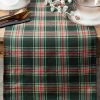 Bieżnik świąteczny Aurora czerwony 40 x 140 cm – 100% bawełna