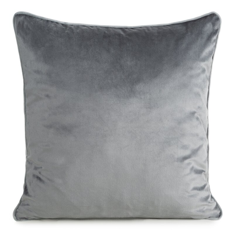 Poszewka welwet GAJA 2 stalowa 45 x 45 cm – wprowadzi przytulność