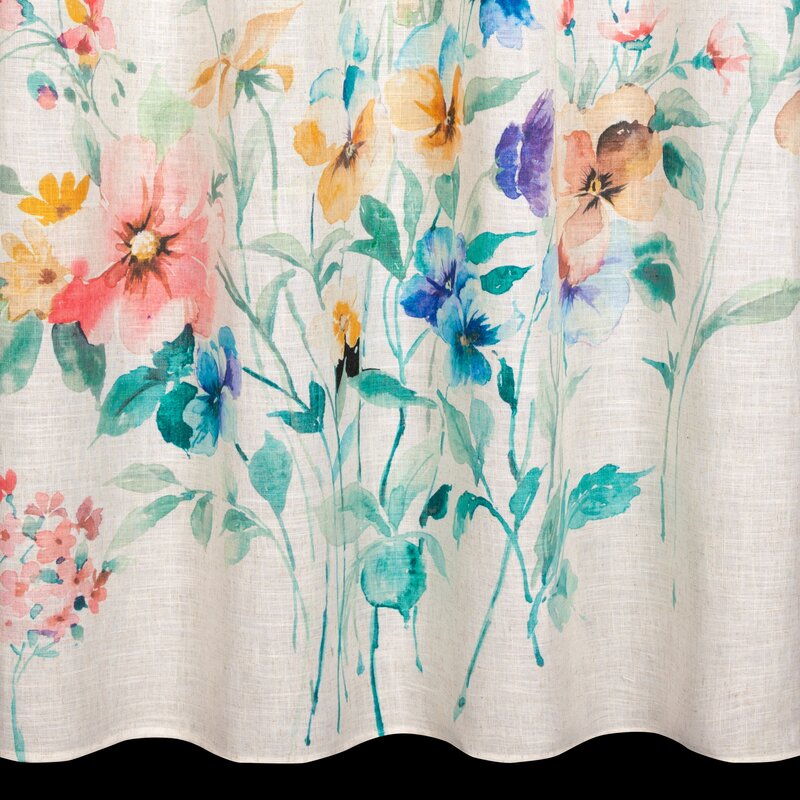 Zasłona gotowa AMELIA naturalna 140 X 260 CM – wprowadza świeżość