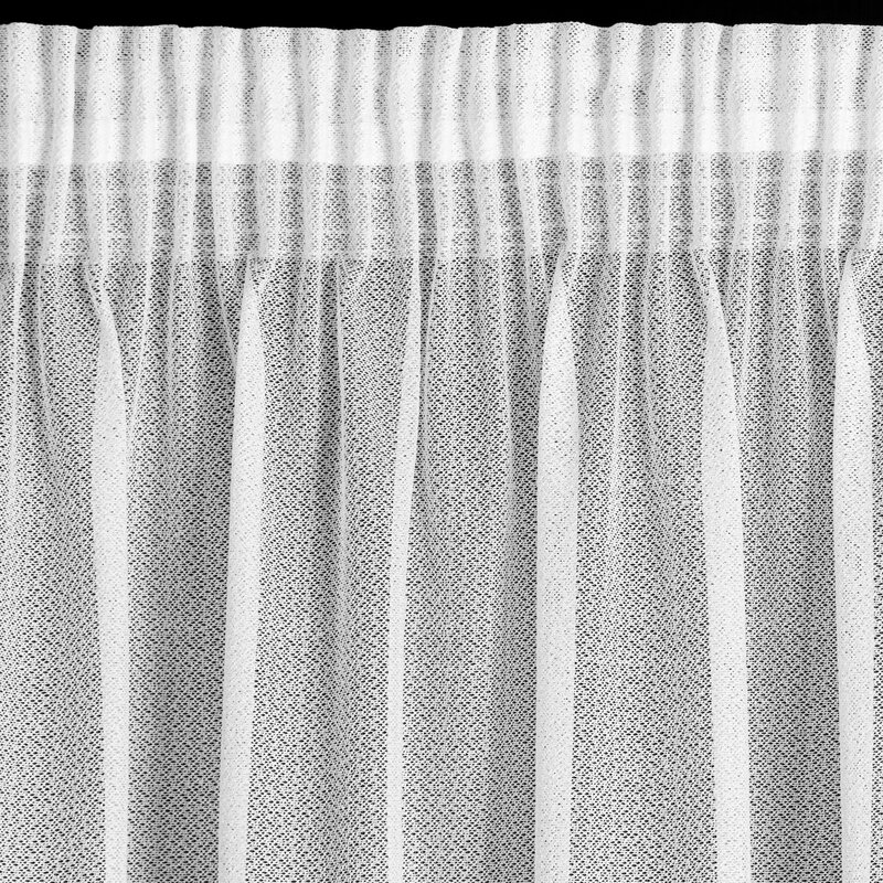 Firana gotowa na taśmie Vanesa biała 140 X 270 CM – lekka struktura siatki