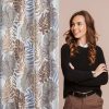 Zasłona gotowa Kate brązowa 140 X 250 CM – doda natury i blasku