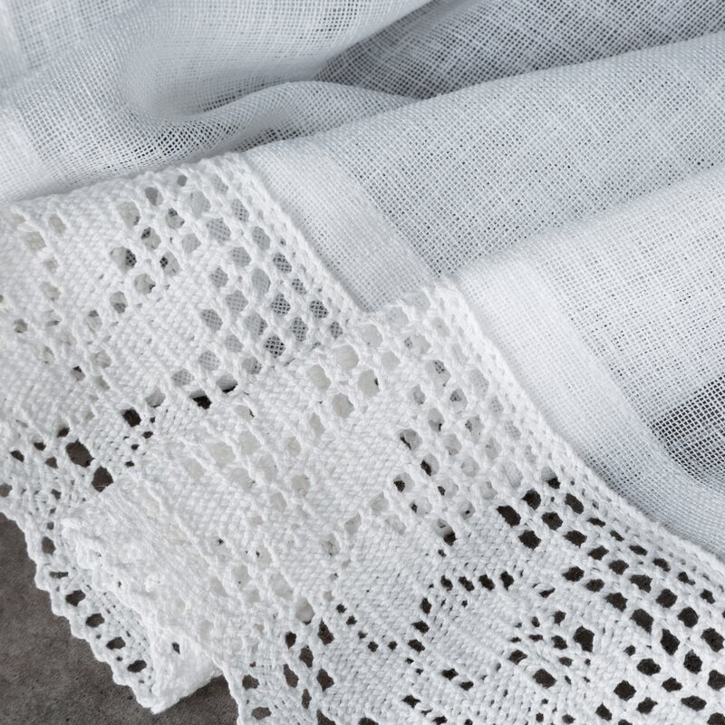 Firana gotowa zazdrostka Lari biała 150 X 30 cm – rozprasza światło