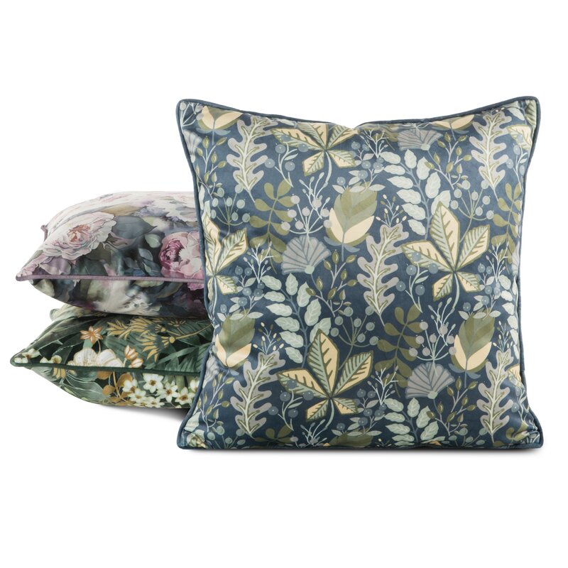Poszewka welwetowa Velvet 107 granatowa 45 X 45 cm – aksamitna w dotyku