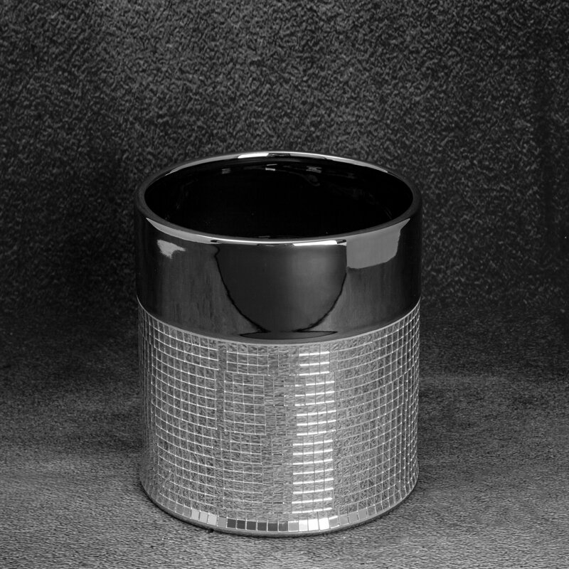 CERAMIKA FI 15 X 15 CM SREBRNY