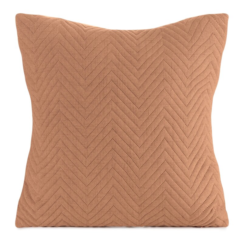 Poszewka lniana ceglasta 45 x 45 cm – wprowadza ciepło