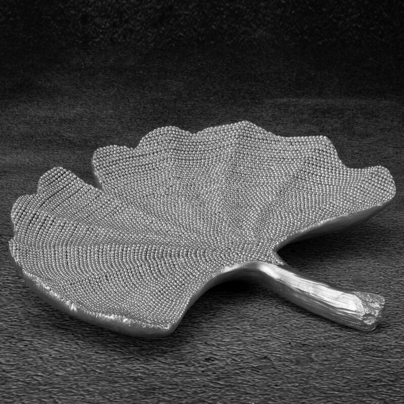 PATERA DEKORACYJNA ELDO 24 X 22 X 3 CM SREBRNY