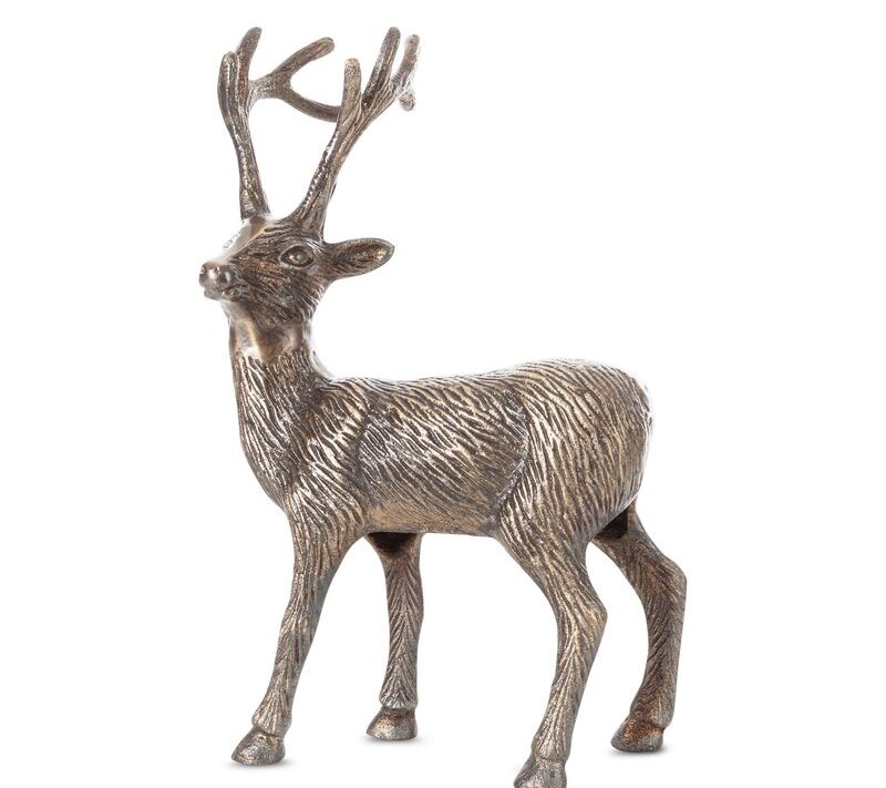 Figurka świąteczna M165B stalowa 17 x 7 x 39 cm – metalowa dekoracja