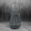 Lampion metalowy CM/LENA/LAM/02 grafitowy 24x24x32 cm – wprowadzi nastrój