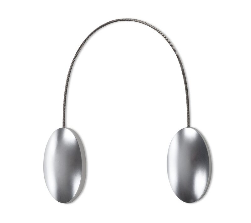 Upinacz magnetyczny srebrny 3 x 15 cm – eleganckie upięcie firan