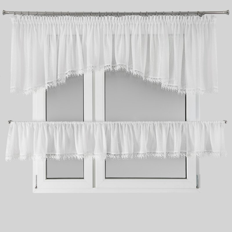 Firana gotowa Dagmara-5 biała 400 x 65 cm – rozprasza światło
