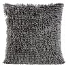 Poszewka Shaggy 2 stalowa 40 x 40 cm – dodaje przytulności