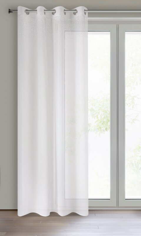 Zasłona gotowa Madlen biała 140 x 250 cm – rozświetla wnętrze