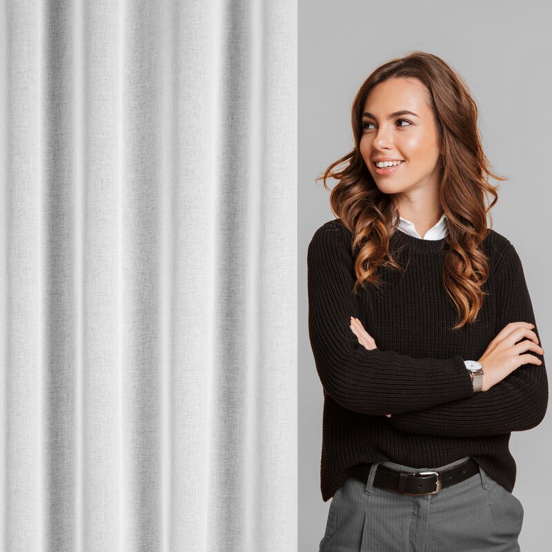 Firana gotowa Margo biała 140 x 250 cm – rozjaśnia wnętrze