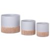 Doniczka ceramiczna popielata fi 13 x 11 cm – do roślin