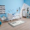 Dywanik z nadrukiem Baby1 popielaty 80 x 150 cm – miękki i bezpieczny
