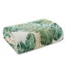 Narzuta D91 DAWOSA biała 170 X 210 cm – tropikalny wzór