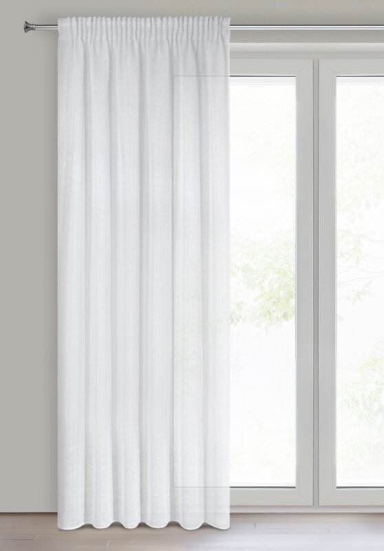 Firana gotowa Viola biała 140 x 270 cm – rozjaśnia wnętrze