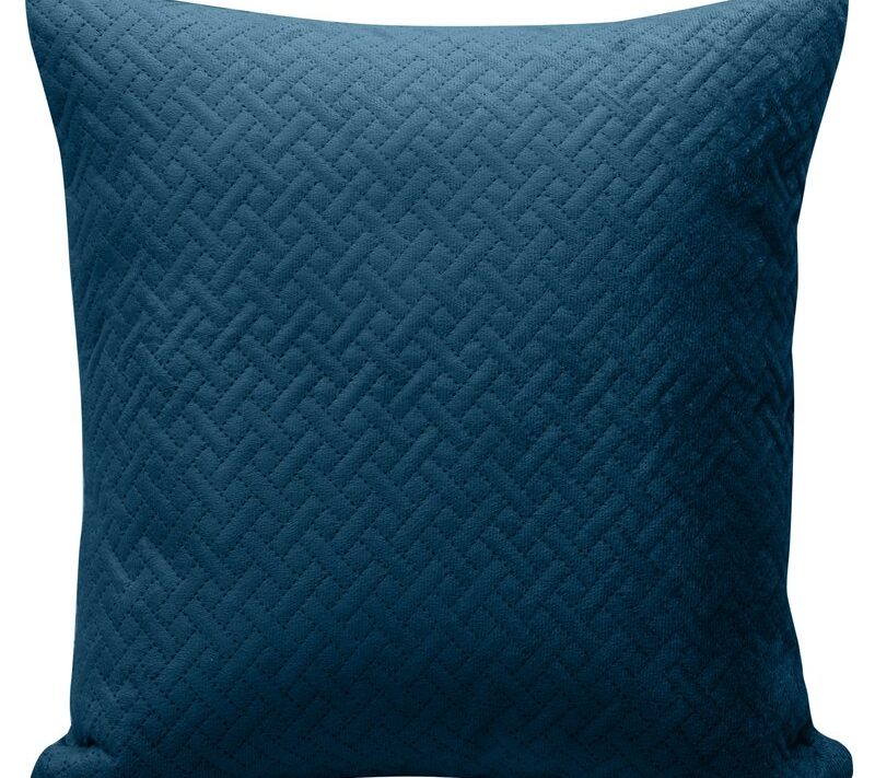 Poszewka welurowa LUIZ/5 granatowa 40x40 – dodatek do sofy