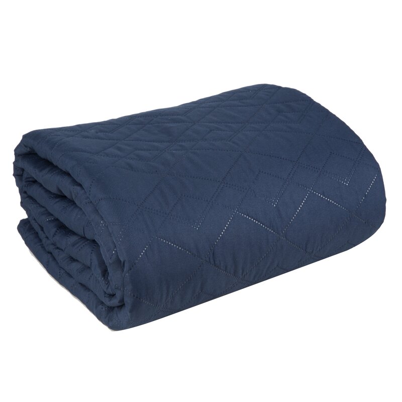 Narzuta granatowa 170x210 cm – wprowadza spokój