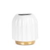 Wazon ceramiczny Mona biały fi 16 x 33 cm – na suszone kwiaty