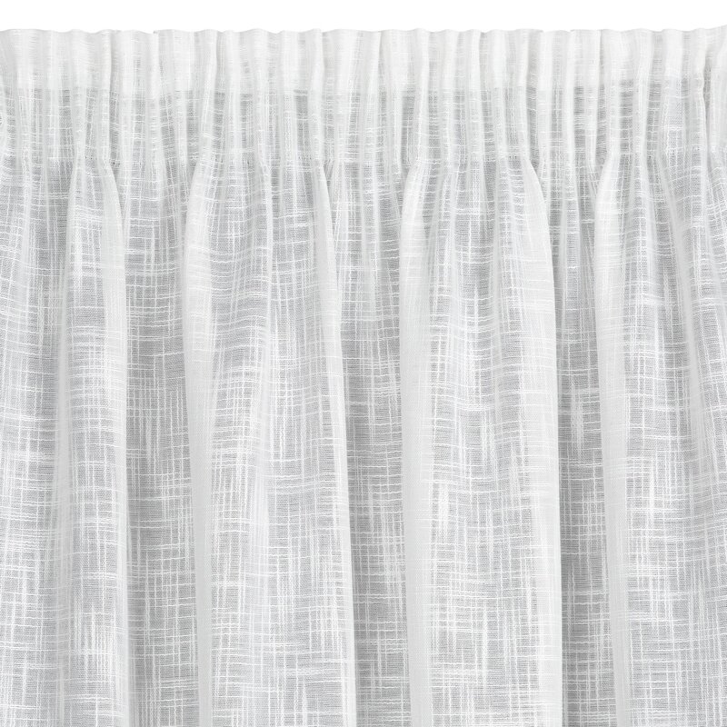 Zasłona gotowa Liren biała 140 x 270 cm – rozjaśnia wnętrze