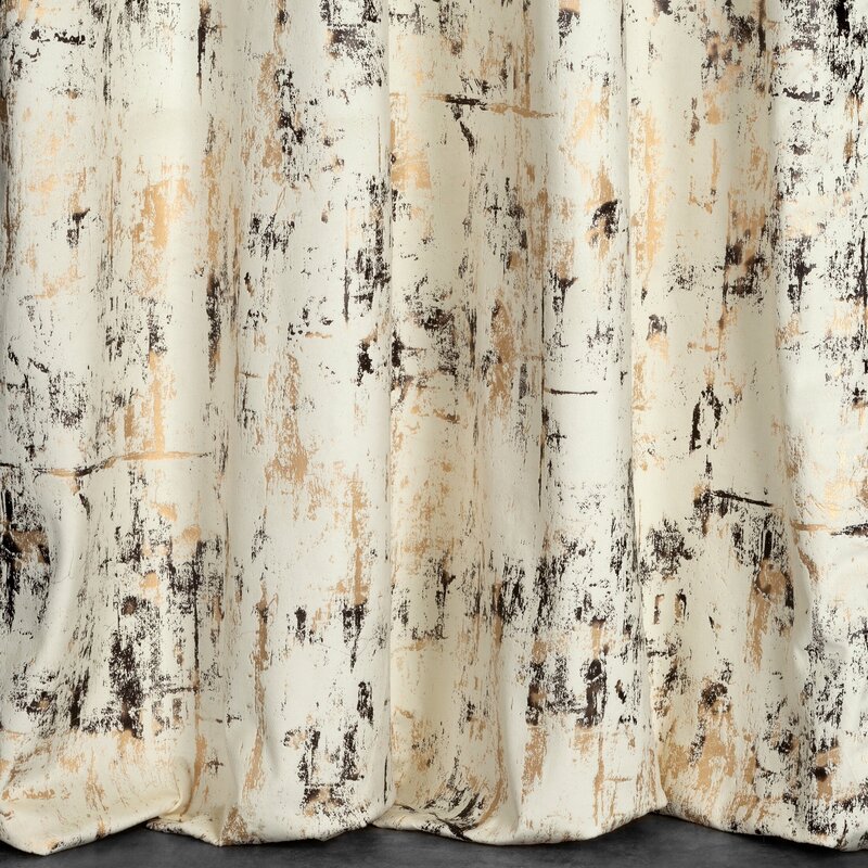 Zasłona gotowa welwetowa kremowa 140 x 250 cm – zaciemnia pomieszczenie