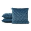 Poszewka Velvet 28 granatowa 50 X 50 cm – miękka z pikowaniem
