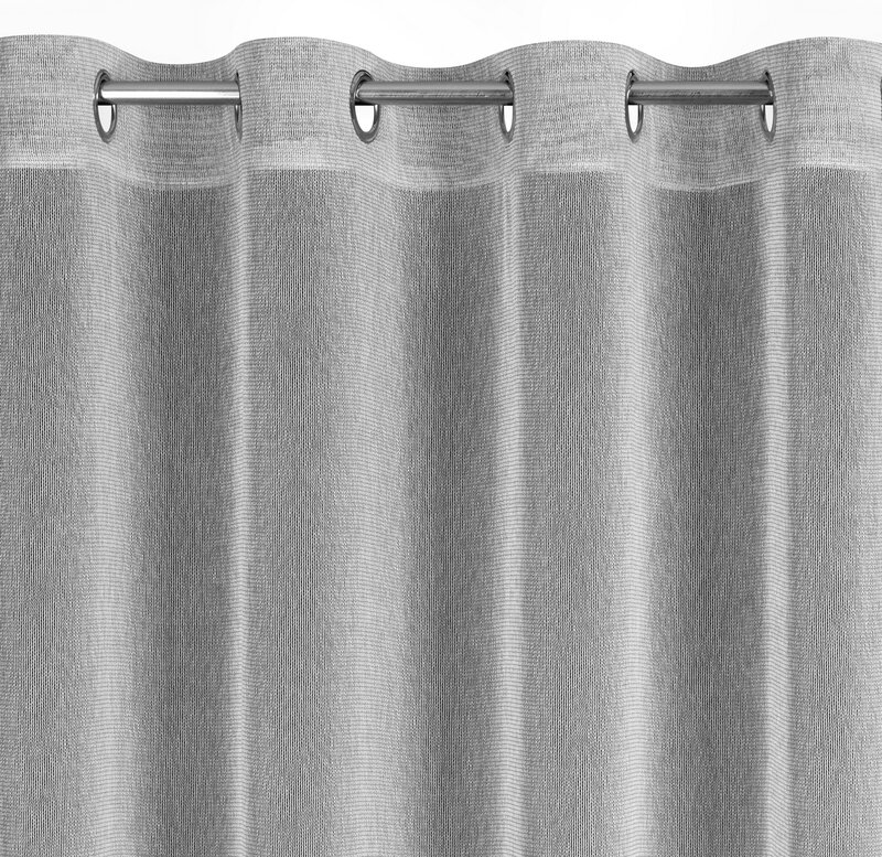 Zasłona gotowa Adela stalowa 140 x 250 cm – rozproszone światło