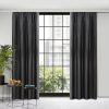 Zasłona gotowa Aggie czarna 140 X 270 CM – miękka i elegancka