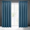Zasłona gotowa Pierre Cardin niebieska 140 x 270 cm – zaciemniająca welwet
