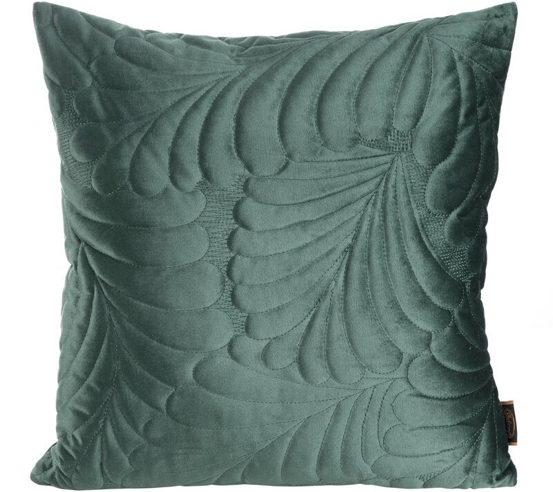Poszewka welwetowa ciemnomiętowa 45 x 45 cm – doda głębi wnętrzu