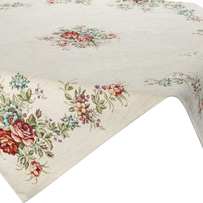 Obrus gobelinowy SZE/CHO/1233 naturalny 100x100 – dla stylowego stołu
