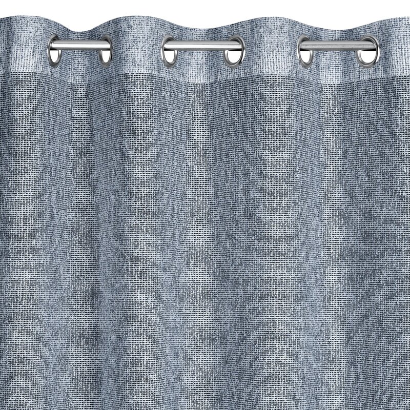 Zasłona gotowa Palermo szaro-niebieska 140x250 cm – rozproszone światło