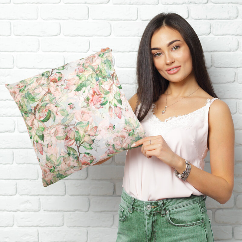 POSZEWKA FLORE 10 45 X 45 CM ZIELONY